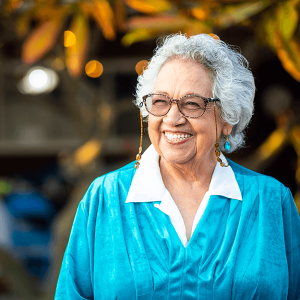 Beautiful senior woman smiling