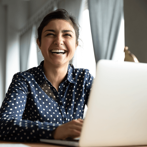 Smiling young woman's teeth